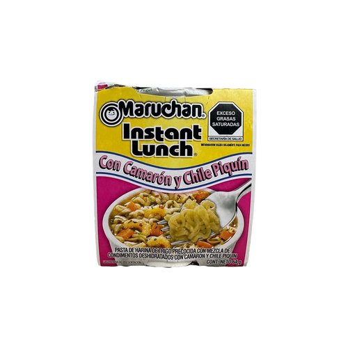 Maruchan Cup Noodles Con Camaron y Chile Piquin, 64g