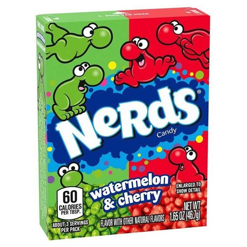 Wonka Nerds Watermelon Cherry, 47g Wonka Nerds Watermelon Cherry, 47g
