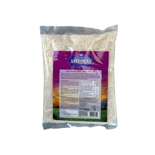 Mehnat Sona Masoori Rice, 500g BBD: DEC 2023