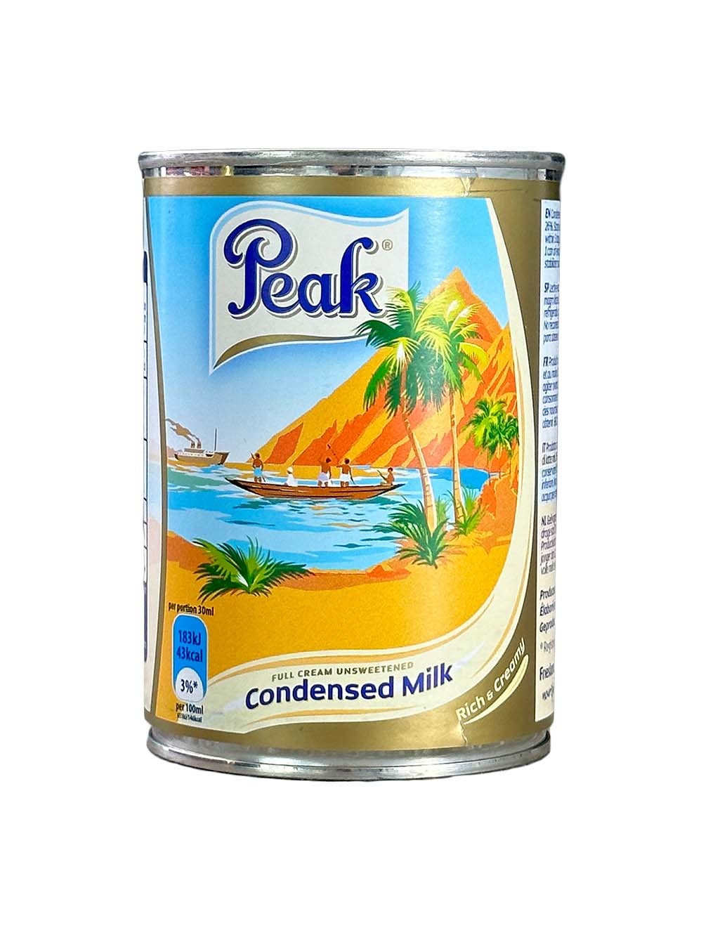 Peak Unsweetened Condensed Milk, 410g Tjin's Toko
