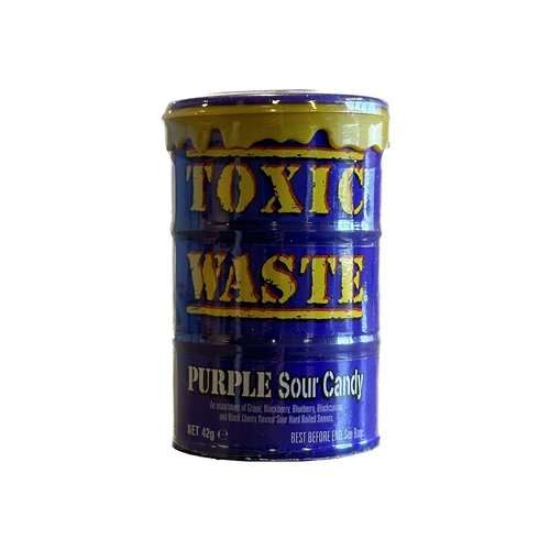 Toxic Waste Purple Sour Candy Drum, 42g