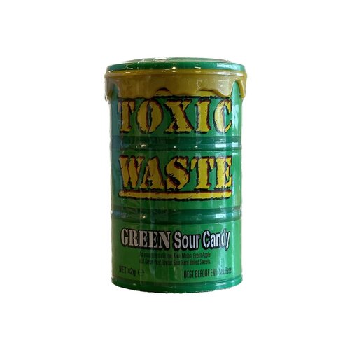 Toxic Waste Green Sour Candy Drum, 42g