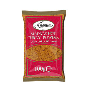 Khanum Madras Hot Curry Powder, 100g