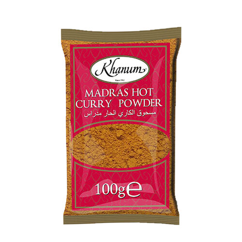 Khanum Madras Hot Curry Powder, 100g