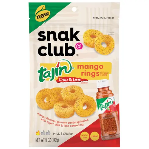 Tajin Snak Club Tajin Mango Rings, 142g