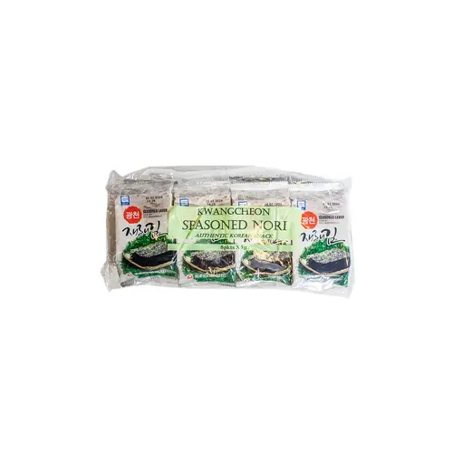 Kwangcheon Kwangcheon Gewürzter Nori-Seetang-Snack, 8x5g