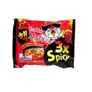 Samyang Buldak Hot Chicken Ramen 3x Spicy, 140g BBD: 15-3-24