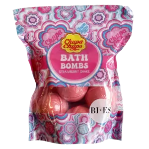 Chupa Chups Bath Bombs Strawberry Shake, 6pc