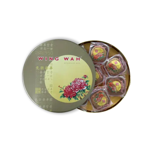 Wing Wah Mooncake 8 Assorted Box, 1480g THT: 30-11-23 Wing Wah Mooncake 8 Assorted Box, 1480g THT: 30-11-23