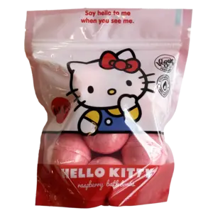 Hello Kitty Himbeer-Badebomben, 6 Stk