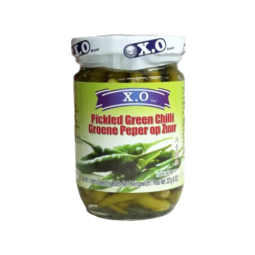 X.O. X.O Pickled Green Chilli, 227g