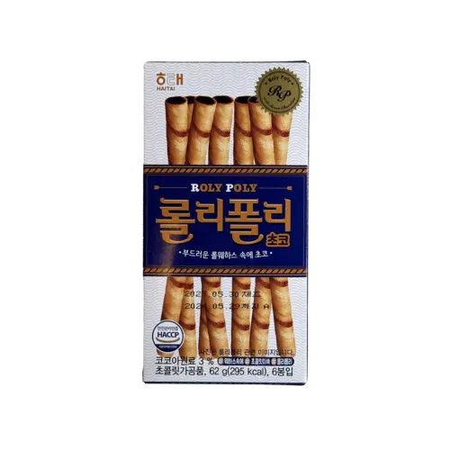 Haitai Roly Poly Chocolate, 62g Haitai Roly Poly Chocolate, 62g