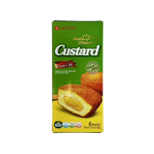 Lotte Lotte Custard Cream Cake, 138g Lotte Lotte Custard Cream Cake, 138g