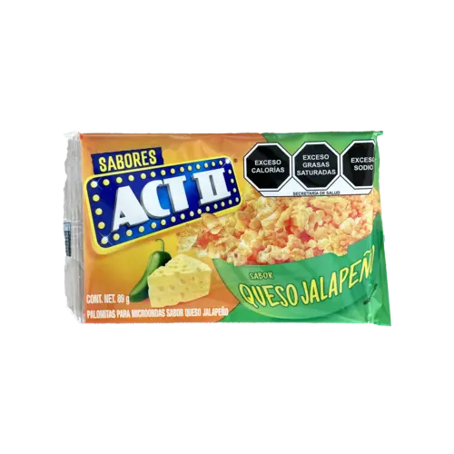 ACTII Jalapeno Cheese Popcorn Mexico, 89g ACTII Jalapeno Cheese Popcorn Mexico, 89g