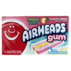 Airheads Gum Raspberry Lemonade, 14st THT: 01/05/2024