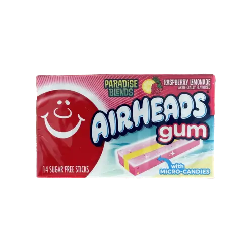 Airheads Gum Raspberry Lemonade, 14st Airheads Gum Raspberry Lemonade, 14st