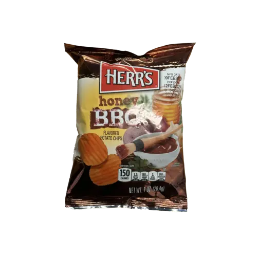 Herr's Herr's Honey BBQ Potato Chips, 28g