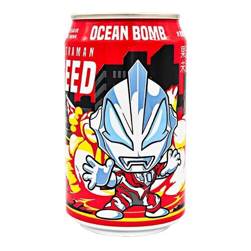 Ocean Bomb Ultraman Peach Yoghurt Drink, 330ml