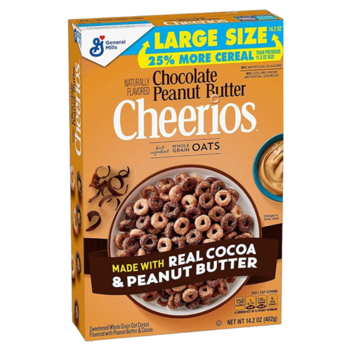 General Mills Cheerios Chocolate Peanut Butter, 402g General Mills Cheerios Chocolate Peanut Butter, 402g