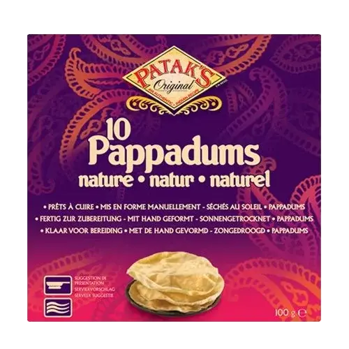 Pataks Patak's Pappadums, 100g