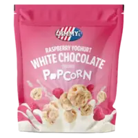 Jimmy's White Chocolate Yoghurt Raspberry Popcorn, 120g