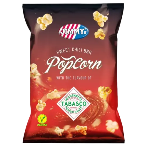 Jimmy's Tabasco Sweet Chili BBQ Popcorn, 90g Jimmy's Tabasco Sweet Chili BBQ Popcorn, 90g