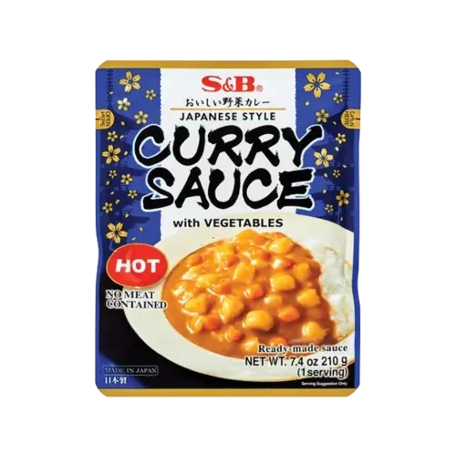 S&B S&B Curry Sauce with Vegetables Hot, 210g