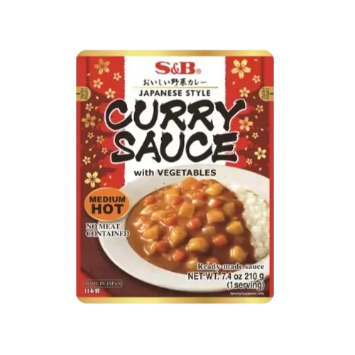 S&B S&B Curry Sauce with Vegetables Medium Hot, 210g