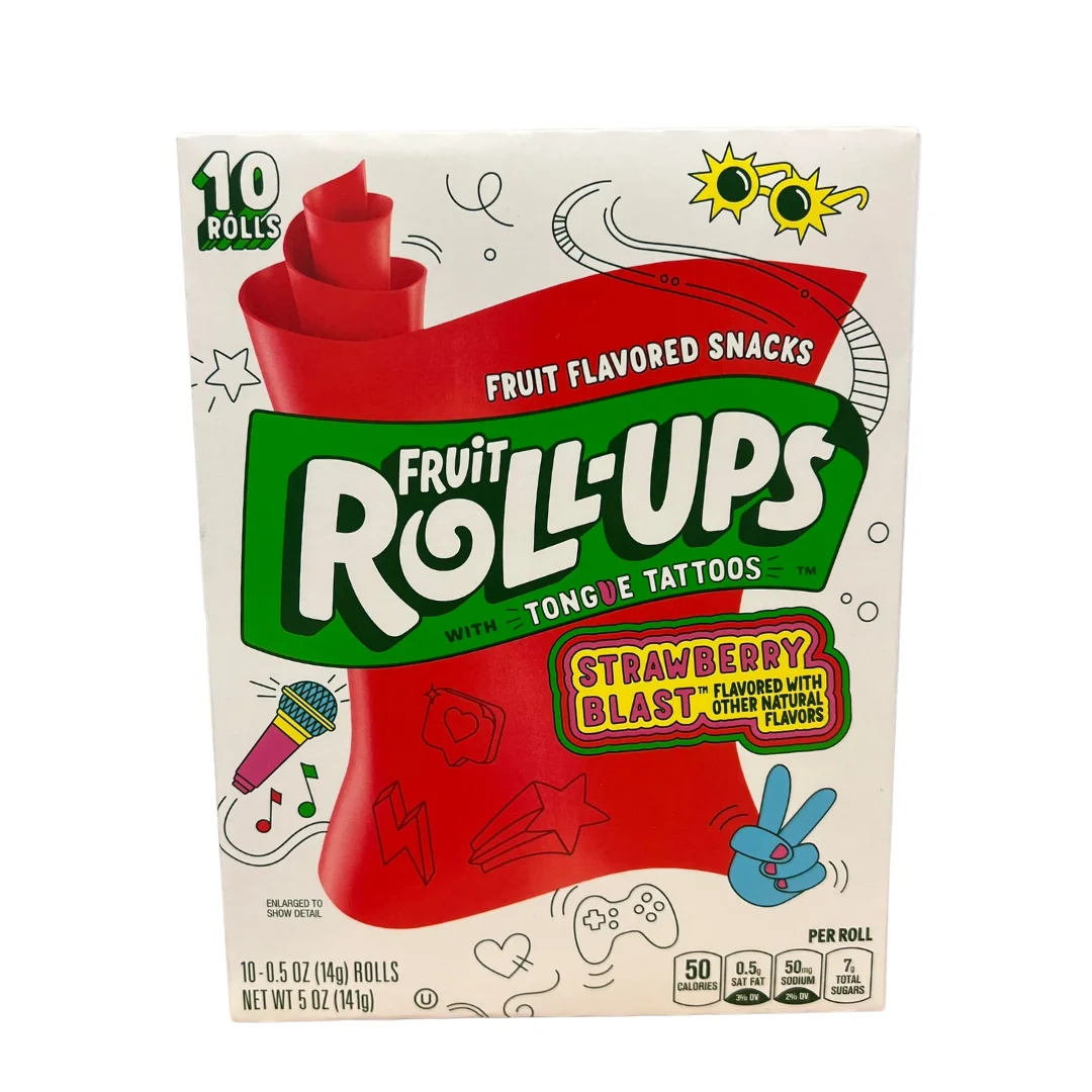 Fruit Roll Ups Strawberry Blast, 141g - Tjin's Toko