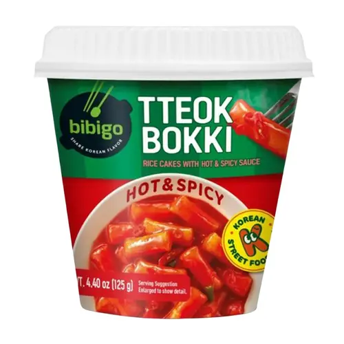 CJ Bibigo Instant Tteokbokki Hot & Spicy, 125g