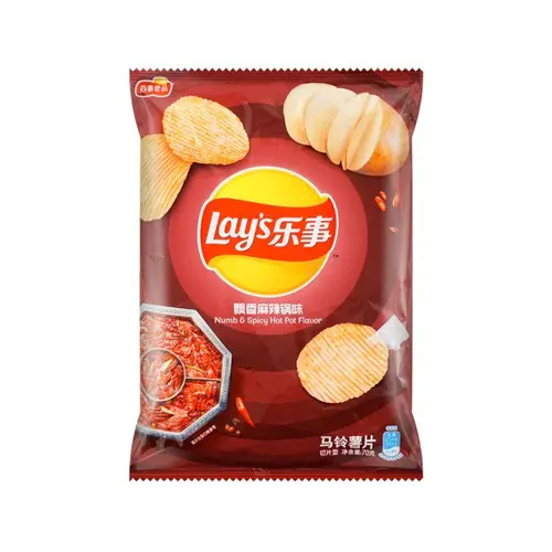 Lay's Lay's Chips Numb & Spicy Hot Pot Flavour, 70g