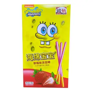 Spongebob Erdbeer-Schokoladen-Sticks, 48g