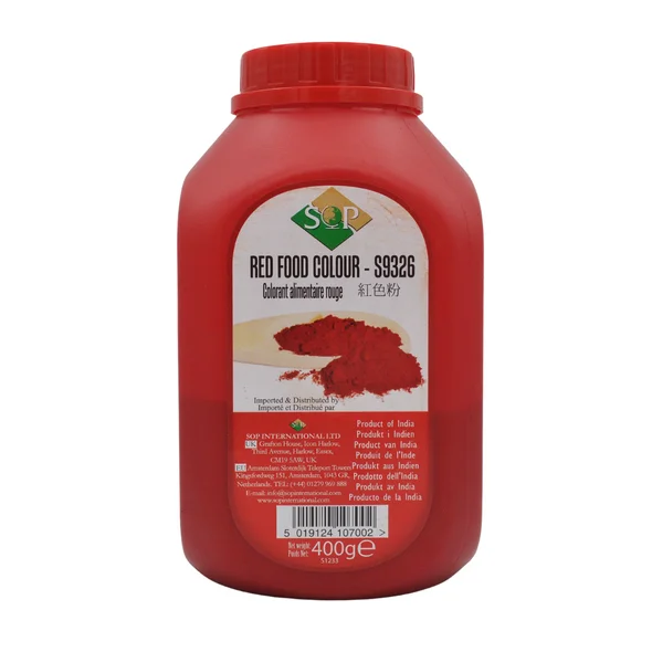Red Food Color Powder, 400g Tjin's Toko