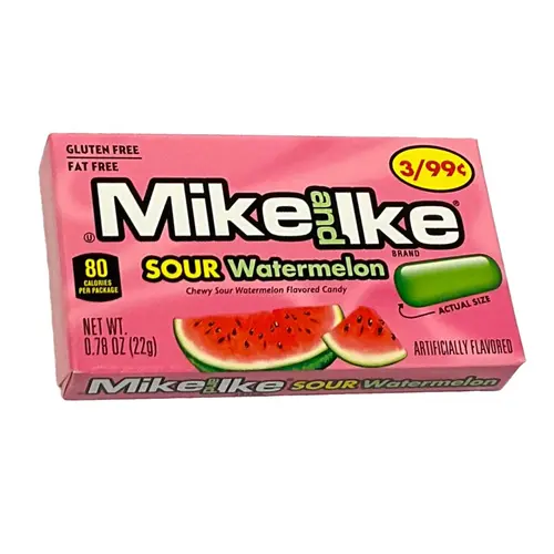 Mike & Ike Sour Watermelon, 22g BBD: APRIL 2024