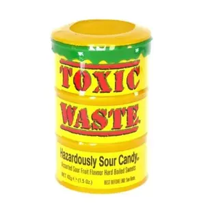 Toxic Waste Gelbe Saure Bonbons Trommel, 42g