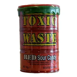 Toxic Waste Rote Saure Bonbons, 42g