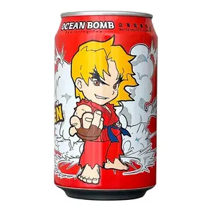 Ocean Bomb Sprudelnder Eistee Ken Weiße Traube, 330ml