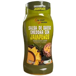 Salsa De Queso Cheddar Mit Jalapenos, 300ml