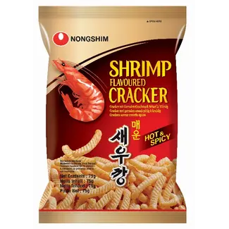 Nongshim Shrimp Flavored Cracker Hot & Spicy, 75g