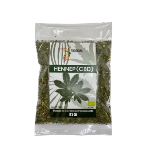 Tropical Carribean Products Organic Hemp (CBD) Tea, 20g