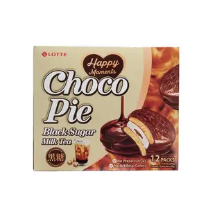 Lotte Lotte Choco Pie Schwarz Zucker Milch Tee Geschmack, 336g