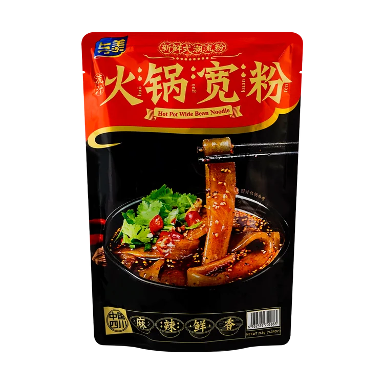 Yumei Hot Pot Wide Bean Noodle, 265g Tjin's Toko