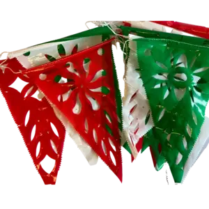 Mexican tricolor decoration, 8meter