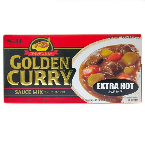 S&B Golden Curry Extra Hot, 220g