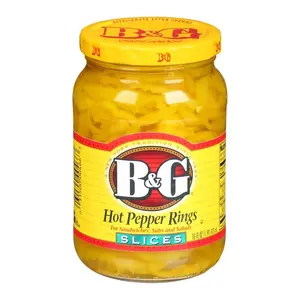 B&G Hot Pepper Rings, 473ml