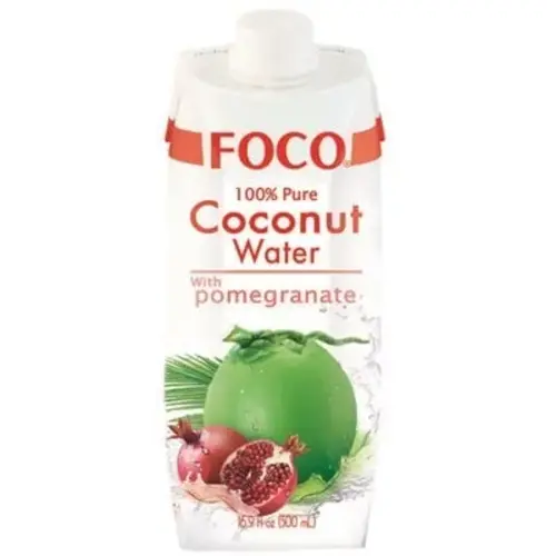 Foco Coconut Water with Pomegranate, 500ml