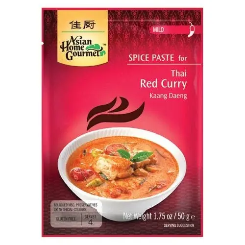 Asian Home Gourmet Red Curry Paste, 50g