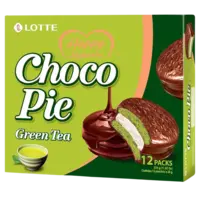Lotte Choco Pie Green Tea Flavor, 336g