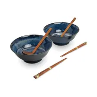 EDO JAPAN Ramen Bowl Set 22cm IZAYOI