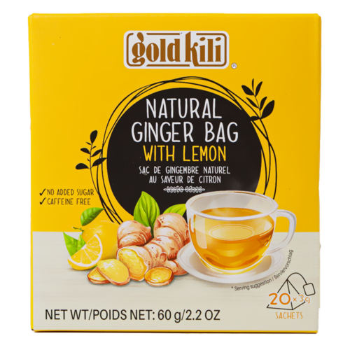 Gold Kili Gold Kili Natural Ginger Lemon Tea, 20x3g